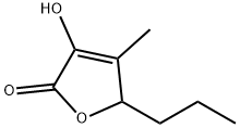 3-hydroxy-4-methyl-5-propylfuran-2(5H)-one Structure