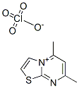 2,4-dimethyl-7-thia-5-aza-1-azoniabicyclo[4.3.0]nona-1,3,5,8-tetraene perchlorate 구조식 이미지