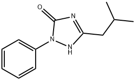 1,2-Dihydro-5-(2-methylpropyl)-2-phenyl-3H-1,2,4-triazol-3-one 구조식 이미지