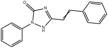 4,5-Dihydro-1-phenyl-3-styryl-1H-1,2,4-triazol-5-one 구조식 이미지