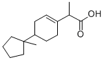 Propanoic acid, 2-(4-(1-methylcyclopentyl)-1-cyclohexen-1-yl)- 구조식 이미지