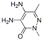3(2H)-피리다지논,4,5-디아미노-2,6-디메틸- 구조식 이미지