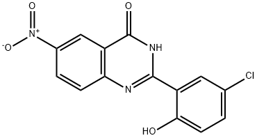 2-(5-Chloro-2-hydroxyphenyl)-6-nitro-4(1H)-quinazolinone Structure