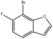 7-BROMO-6-FLUOROBENZOFURAN Structure