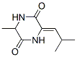 2,5-Piperazinedione,3-methyl-6-(2-methylpropylidene)-,(6Z)-(9CI) Structure