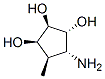 1,2,3-Cyclopentanetriol, 4-amino-5-methyl-, (1R,2R,3R,4R,5R)- (9CI) Structure