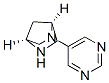 2,5-Diazabicyclo[2.2.1]heptane,2-(5-pyrimidinyl)-,(1S,4S)-(9CI) Structure