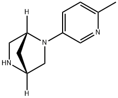 2,5-Diazabicyclo[2.2.1]heptane,2-(6-methyl-3-pyridinyl)-,(1R,4R)-(9CI) 구조식 이미지