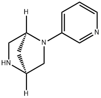 2,5-Diazabicyclo[2.2.1]heptane,2-(3-pyridinyl)-,(1S,4S)-(9CI) Structure
