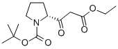 (R)-2-(2-ETHOXYCARBONYL-ACETYL)-PYRROLIDINE-1-CARBOXYLIC ACID TERT-BUTYL ESTER Structure