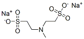 디소듐2,2'-(메틸이미노)비스에탄술포네이트 구조식 이미지