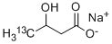 3-HYDROXYBUTYRIC-4-13C ACID  SODIUM SAL& Structure