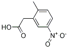 2-(2-메틸-5-니트로페닐)아세트산 구조식 이미지