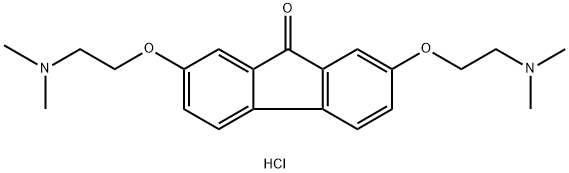 2,7-bis[2-(dimethylamino)ethoxy]-9H-fluoren-9-one dihydrochloride Structure