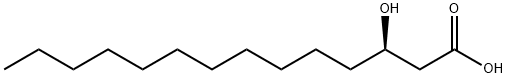 (R)-3-Hydroxy Myristic Acid 구조식 이미지