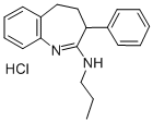 4,5-Dihydro-3-phenyl-2-(propylamino)-3H-1-benzazepine monohydrochlorid e 구조식 이미지
