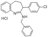 3H-1-벤자제핀,4,5-디히드로-2-(벤질아미노)-3-(p-클로로페닐)-,염산모노 구조식 이미지