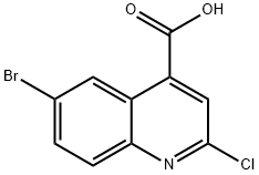 6-BROMO-2-CHLOROQUINOLINE-4-CARBOXYLIC ACID, 97 Structure