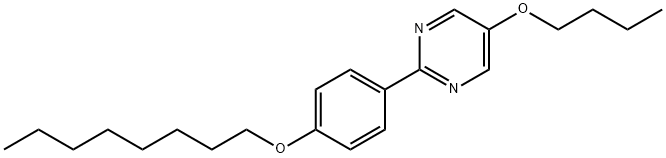 2-(4(n-옥틸옥시)-페닐]-5-n-부틸옥시피리미딘 구조식 이미지