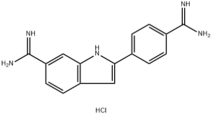 4',6-디아미디노-2-페닐인돌디히드로클로라이드 구조식 이미지