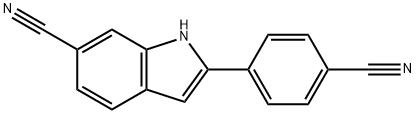 6-Cyano-2-(4-cyanophenyl)indole Structure
