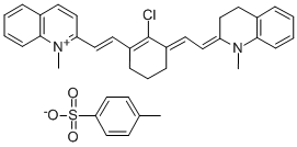 2-[2-[2-Chloro-3-[2-(1,3-dihydro-1-methyl-2H-quinolinylidene)ethylidene]-1-cyclohexen-1-yl]ethenyl]-1-methyl-quinolinium Structure