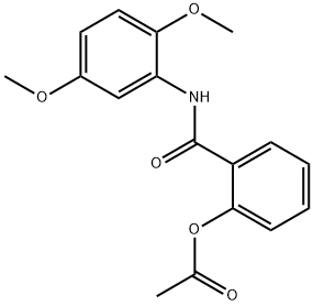 2-(2,5-diMethoxyphenylcarbaMoyl)phenyl acetate Structure