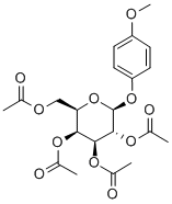 4-METHOXYPHENYL 2,3,4,6-TETRA-O-ACETYL-BETA-D-GALACTOPYRANOSIDE 구조식 이미지
