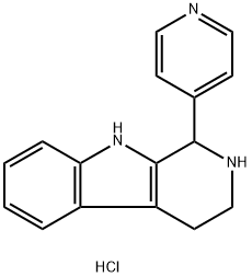 1H-피리도(3,4-b)인돌,2,3,4,9-테트라하이드로-1-(4-피리디닐)-,모노하이드로클로라이드 구조식 이미지