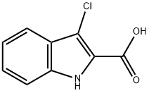 3-chloro-1H-indole-2-carboxylic acid Structure