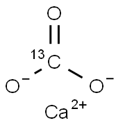 탄산칼슘-13C 구조식 이미지