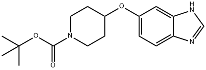 1-Piperidinecarboxylicacid,4-(1H-benziMidazol-6-yloxy)-,1,1-diMethylethylester Structure