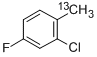 2-CHLORO-4-FLUOROTOLUENE-ALPHA-13C Structure