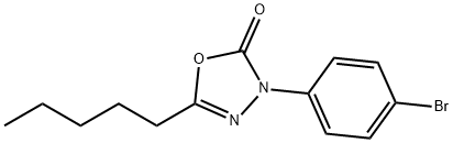 3-(4-Bromophenyl)-5-pentyl-1,3,4-oxadiazol-2(3H)-one Structure
