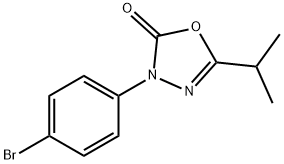 4-(p-Bromophenyl)-2-isopropyl-1,3,4-oxadiazol-5(4H)-one Structure