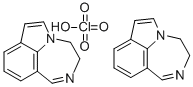 피롤로(3,2,1-jk)(1,4)벤조디아제핀,3,4-디하이드로-,과염소산염(2:1) 구조식 이미지