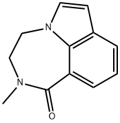 3,4-Dihydro-2-methylpyrrolo[3,2,1-jk][1,4]benzodiazepin-1(2H)-one Structure