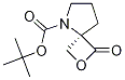 2-Oxa-5-azaspiro[3.4]octane-5-carboxylic acid, 1-oxo-, 1,1-diMethylethyl ester, (4R)- Structure