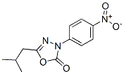 2-Isobutyl-4-(p-nitrophenyl)-1,3,4-oxadiazol-5(4H)-one 구조식 이미지