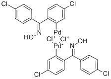 DI-U-CHLOROBIS[5-CHLORO-2-((4-CHLOROPHE& Structure