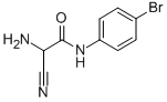 2-AMINO-N-(4-BROMO-PHENYL)-2-CYANO-ACETAMIDE Structure