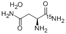 L-ASPARAGINE-AMIDE-15N MONOHYDRATE Structure