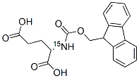 N-(9-FLUORENYLMETHOXYCARBONYL)-L-GLUTAMIC-15N ACID Structure