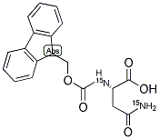 L-ASPARAGINE-15N2, ALPHA-N-FMOC DERIVATIVE Structure