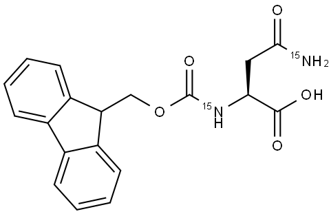 L-ASPARAGINE-15N2, ALPHA-N-FMOC DERIVATIVE Structure