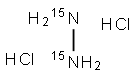 HYDRAZINE-15N2 DIHYDROCHLORIDE Structure
