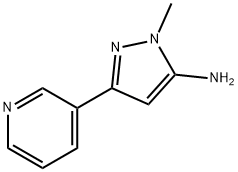 1-Methyl-3-pyridin-3-yl-1H-pyrazol-5-amine 구조식 이미지