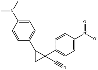 2-[4-(Dimethylamino)phenyl]-1-(4-nitrophenyl)-1-cyclopropanecarbonitrile 구조식 이미지