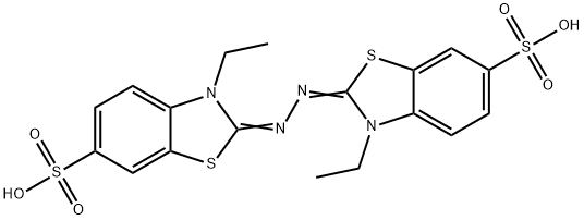 2,2'-아지노-디-(3-에틸벤조티아졸린)-6-술폰산 구조식 이미지
