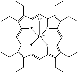 2,3,7,8,12,13,17,18-OCTAETHYL-21H,23H-PORPHINE IRON(III) CHLORIDE Structure